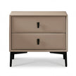 Brașov Two-Drawer Nightstand in Beige