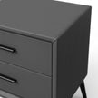 Brașov Two-Drawer Nightstand in Grey