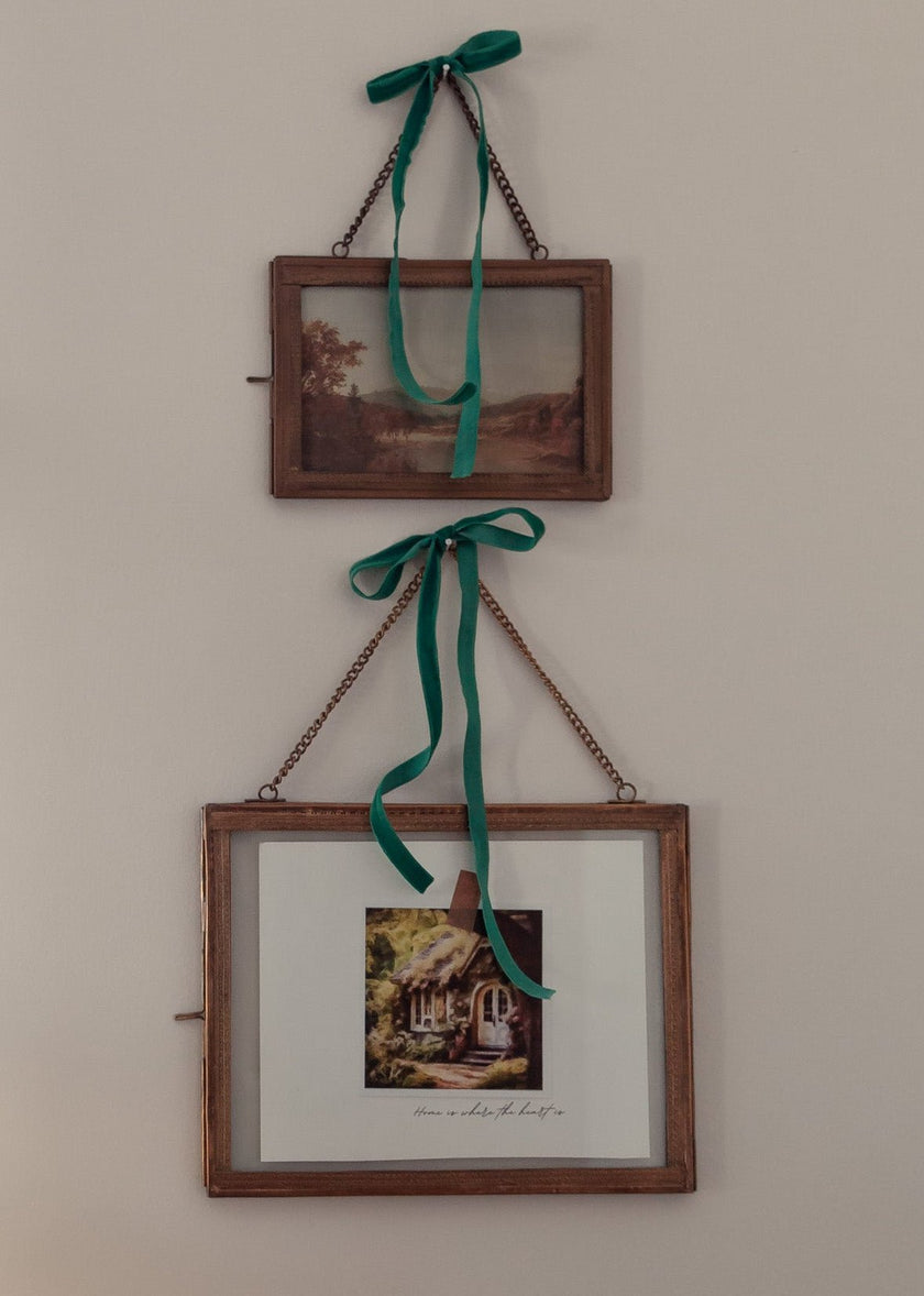 Brass Hanging Photo Frame