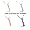 Breathing Necklace Adjustable Breathing Relieve Pressure Ornament Stainless Steel Decompression Jewelry