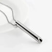 Breathing Necklace Adjustable Breathing Relieve Pressure Ornament Stainless Steel Decompression Jewelry
