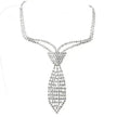 Bridal Wedding Party Rhinestone Choker Necklace for Women.
