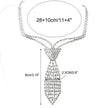 Bridal Wedding Party Rhinestone Choker Necklace for Women.