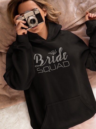 Bride Squad Rhinestone Shirt – Bachelorette Party Sparkle Bling Tee | Blingdazzel