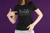 Bride Squad Rhinestone Shirt – Bachelorette Party Sparkle Bling Tee | Blingdazzel