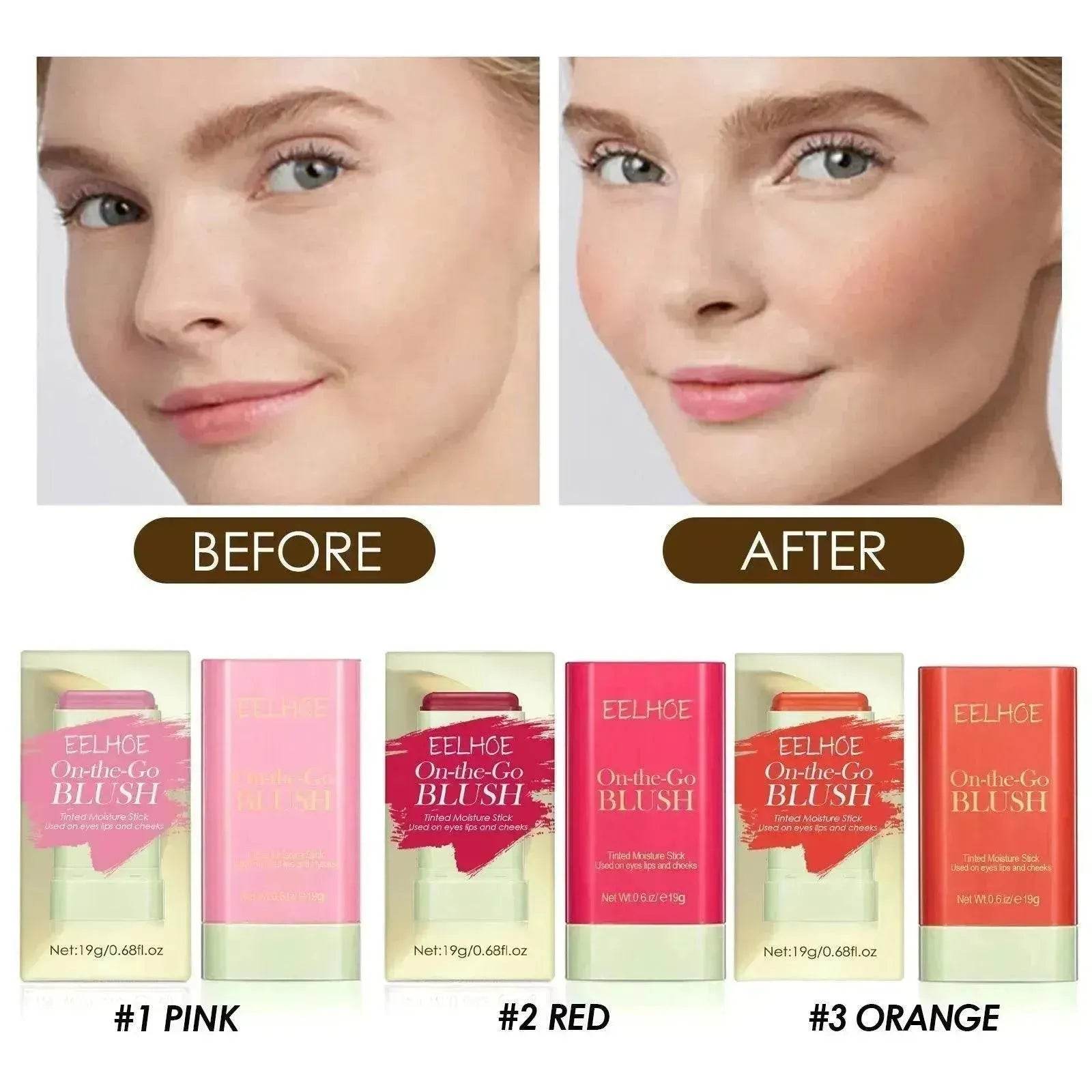 Brightening And Repairing Three-dimensional Highlight Delicate Waterproof Multifunctional Blush Stick