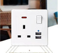 British Standard USB Wall Three-hole Power Strip Socket Panel
