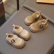 British Style Soft Bottom New Girls' Leather Shoes