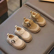 British Style Soft Bottom New Girls' Leather Shoes