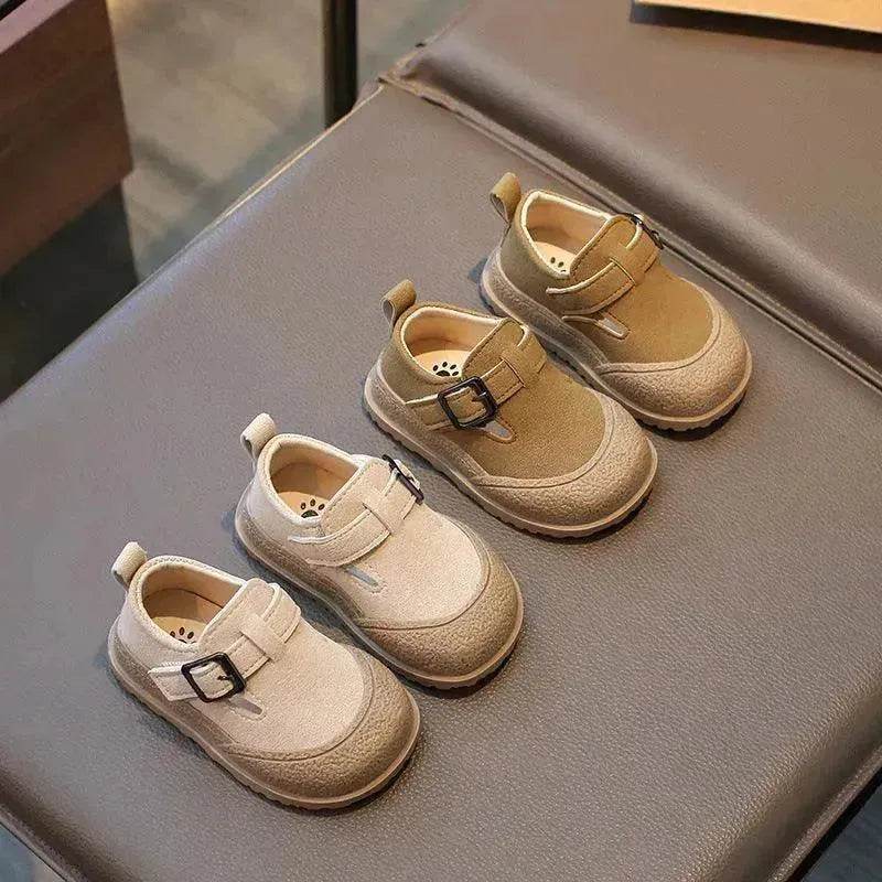 British Style Soft Bottom New Girls' Leather Shoes