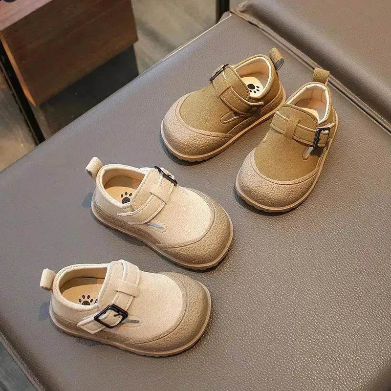 British Style Soft Bottom New Girls' Leather Shoes