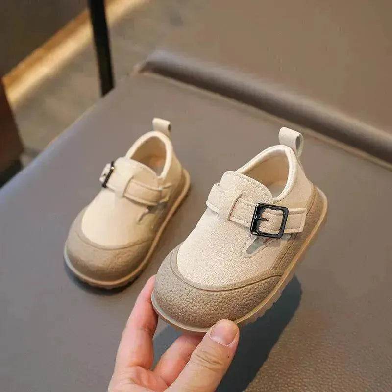 British Style Soft Bottom New Girls' Leather Shoes
