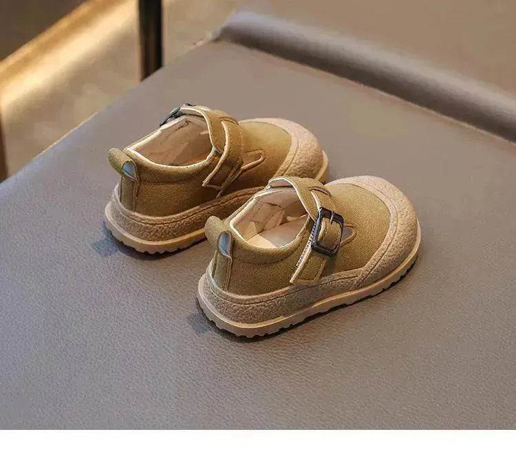 British Style Soft Bottom New Girls' Leather Shoes