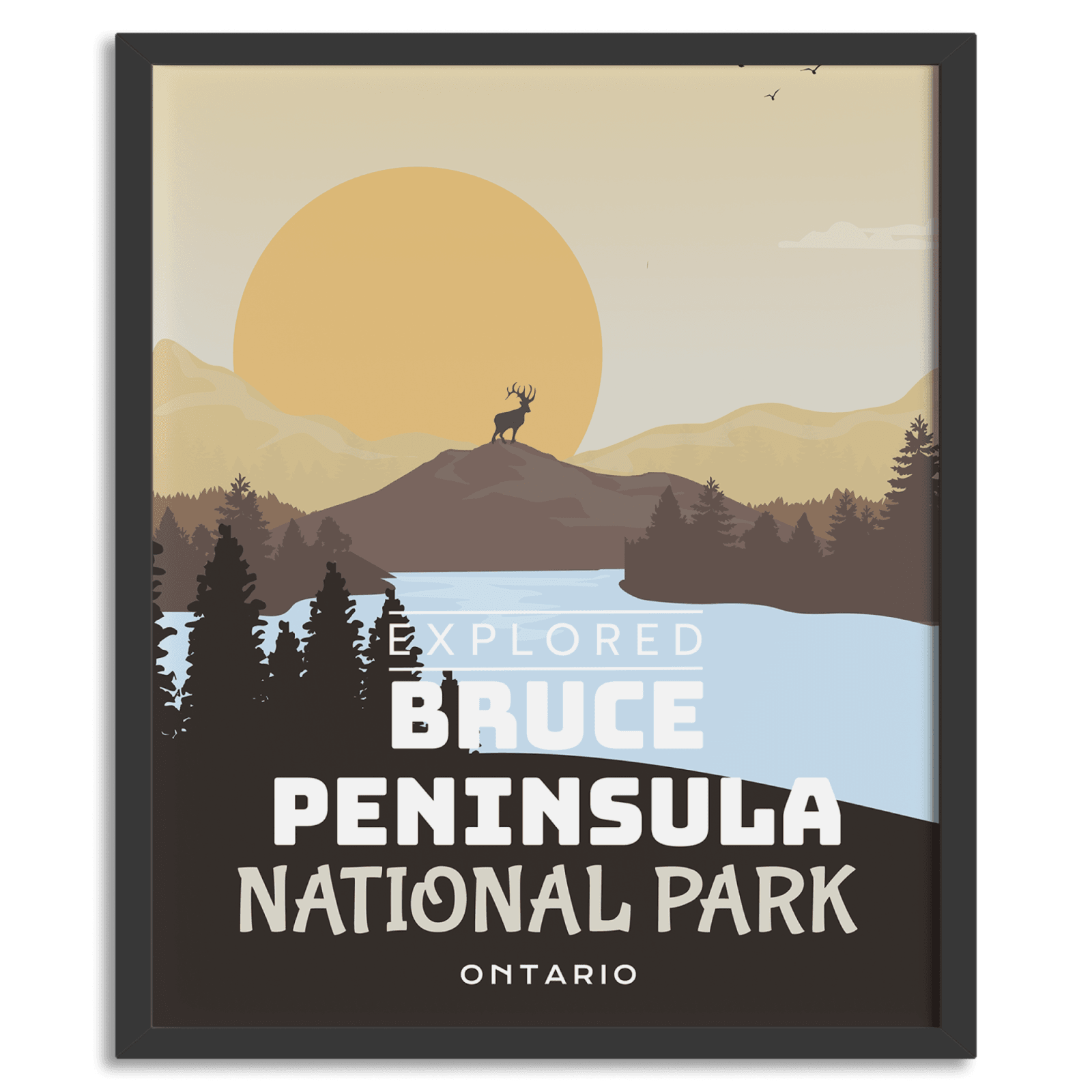 Bruce Peninsula National Park 'Explored' Poster, Canada Parks