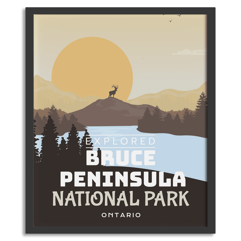 Bruce Peninsula National Park 'Explored' Poster, Canada Parks