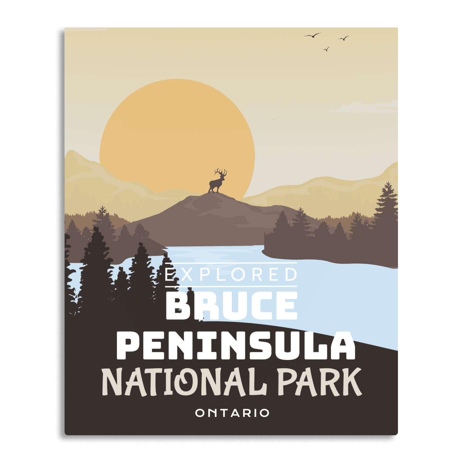 Bruce Peninsula National Park 'Explored' Poster, Canada Parks