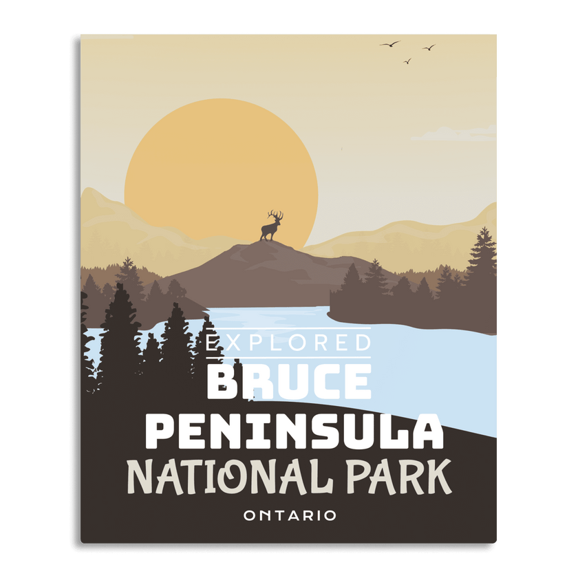 Bruce Peninsula National Park 'Explored' Poster, Canada Parks