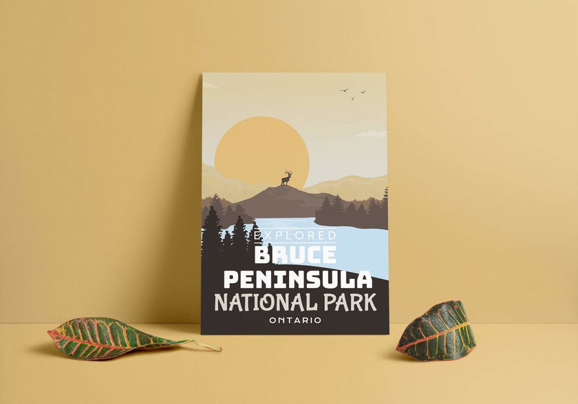Bruce Peninsula National Park 'Explored' Poster, Canada Parks