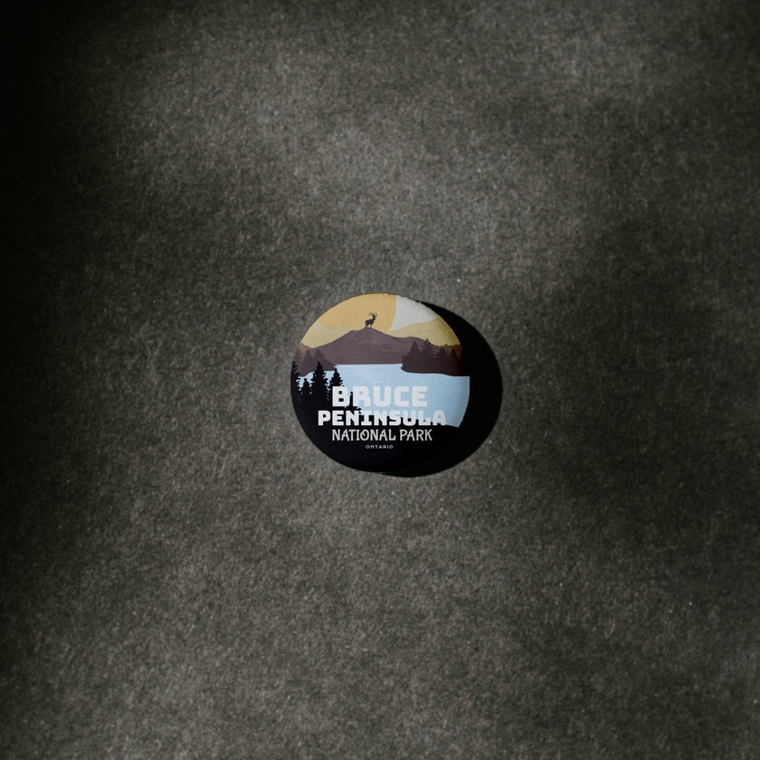 Bruce Peninsula National Park of Canada Pinback Button, Canada Parks