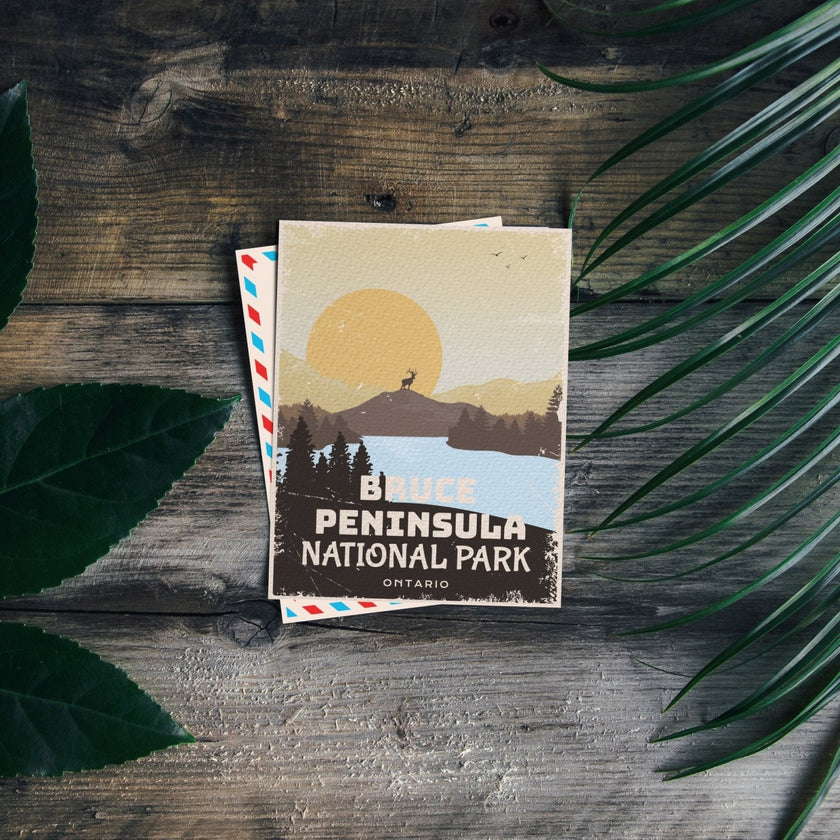 Bruce  Peninsula National Park of Canada Postcard, Canada Parks