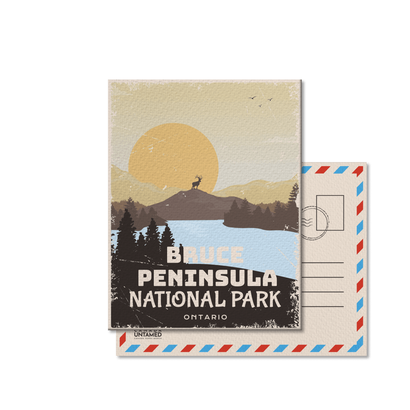 Bruce  Peninsula National Park of Canada Postcard, Canada Parks