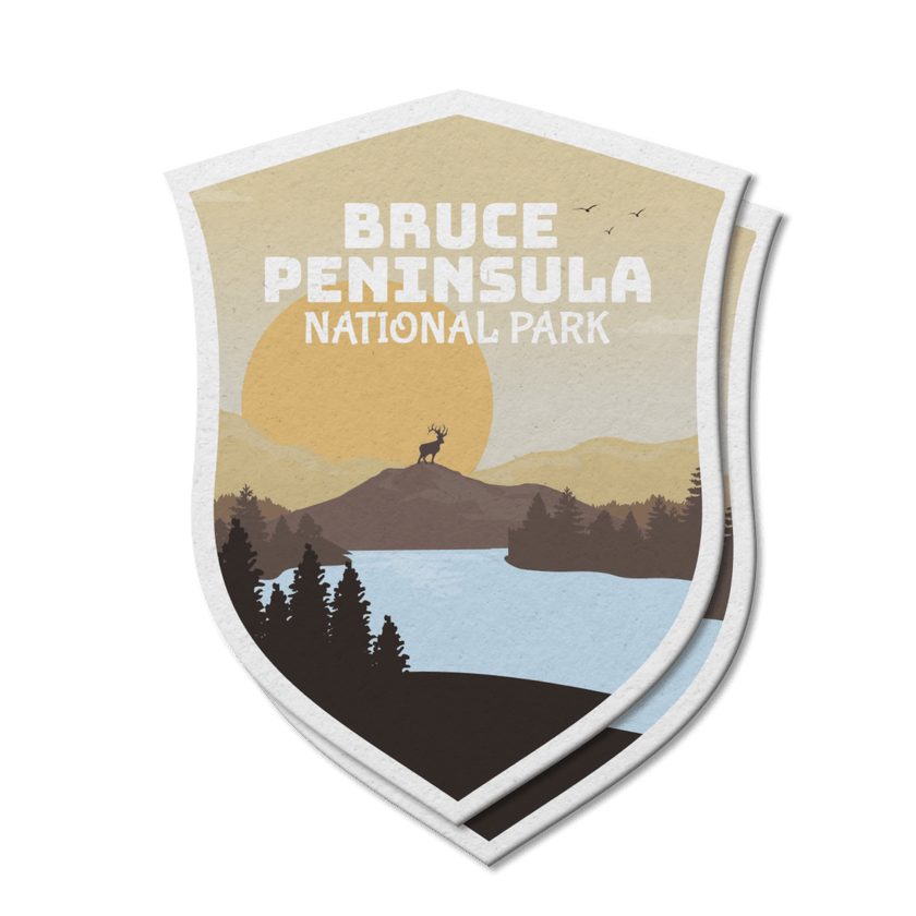 Bruce Peninsula National Park of Canada Waterproof Vinyl Sticker, Canada Parks