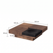 BT65 Square Wooden Coffee Table with 4 Storage Drawers