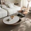 BT77 Smart Coffee Table: Adjustable Height, Extendable, 360-Degree Rotation