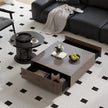 BT85 Modern Piano Stripe Nested Coffee Table Set with Storage