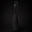 Classic Black Leather Tote Bag