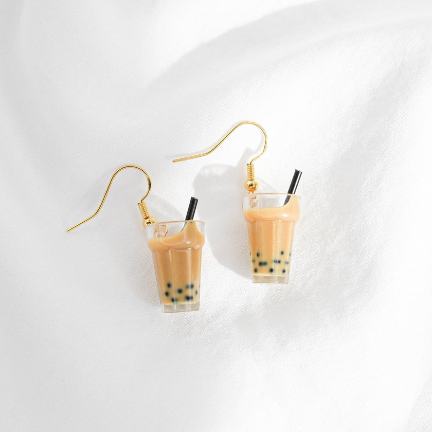 Bubble Tea Dangle Earrings