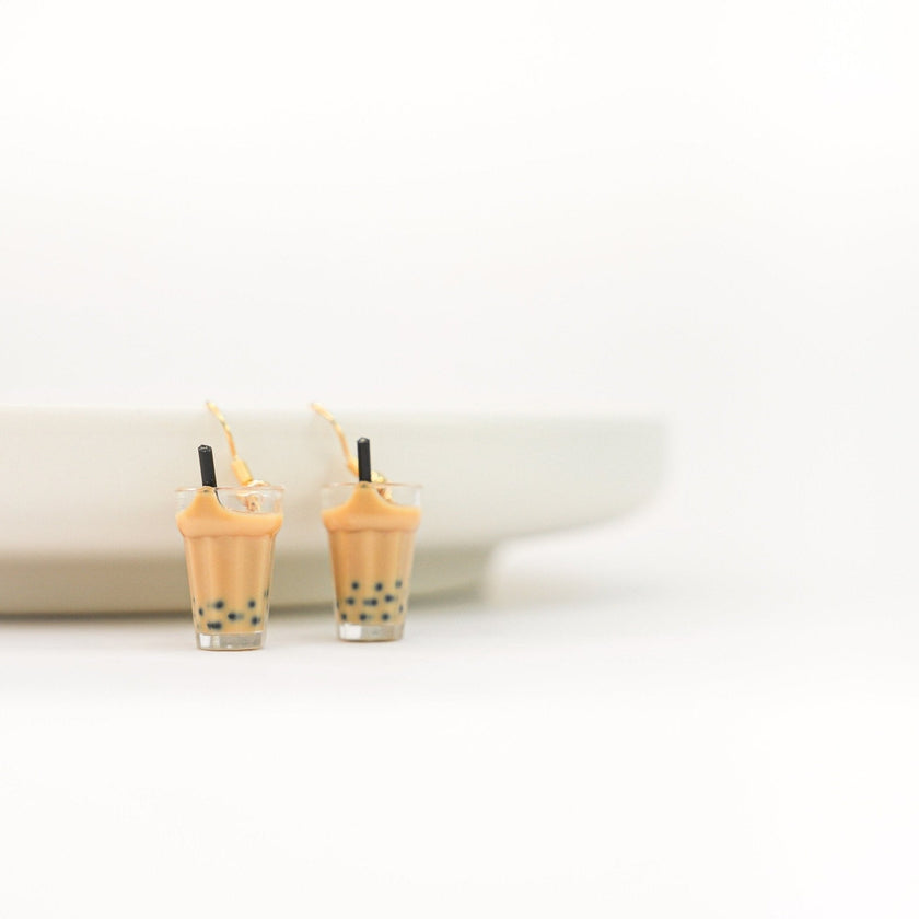Bubble Tea Dangle Earrings