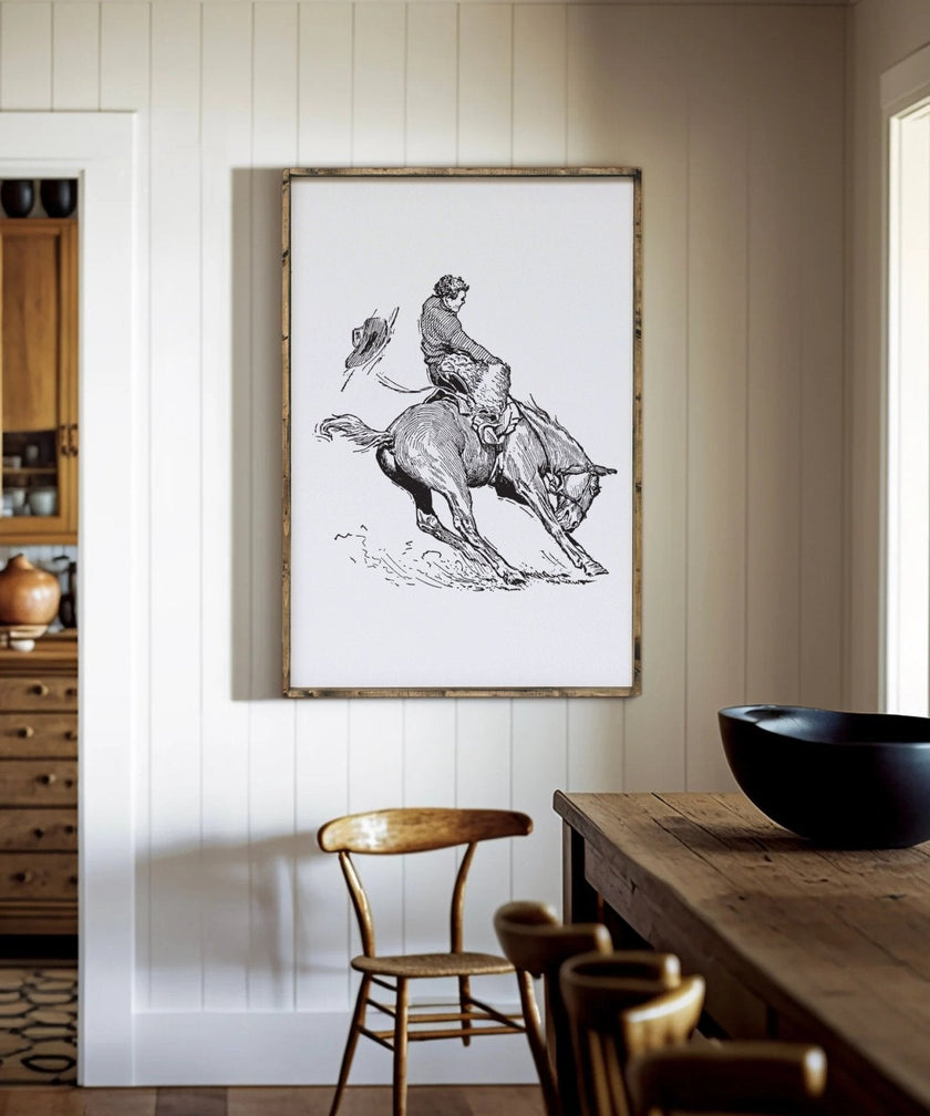 Bucking Bronco Sign