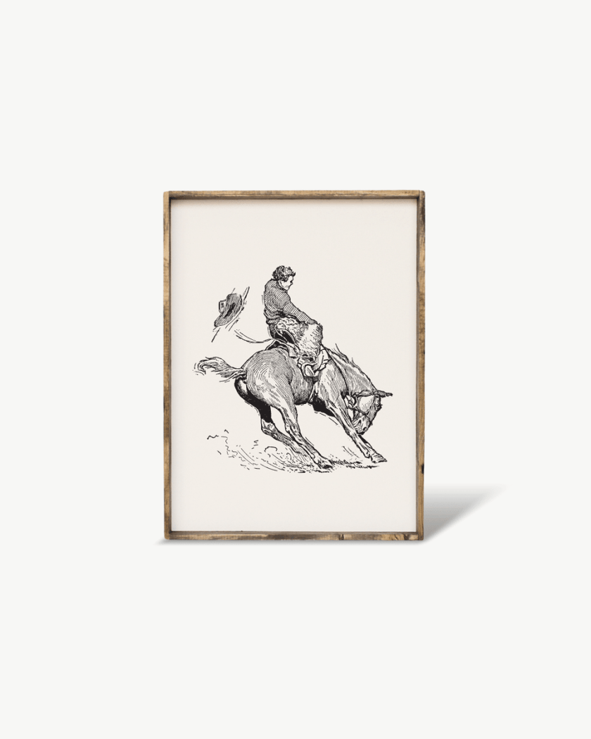 Bucking Bronco Sign