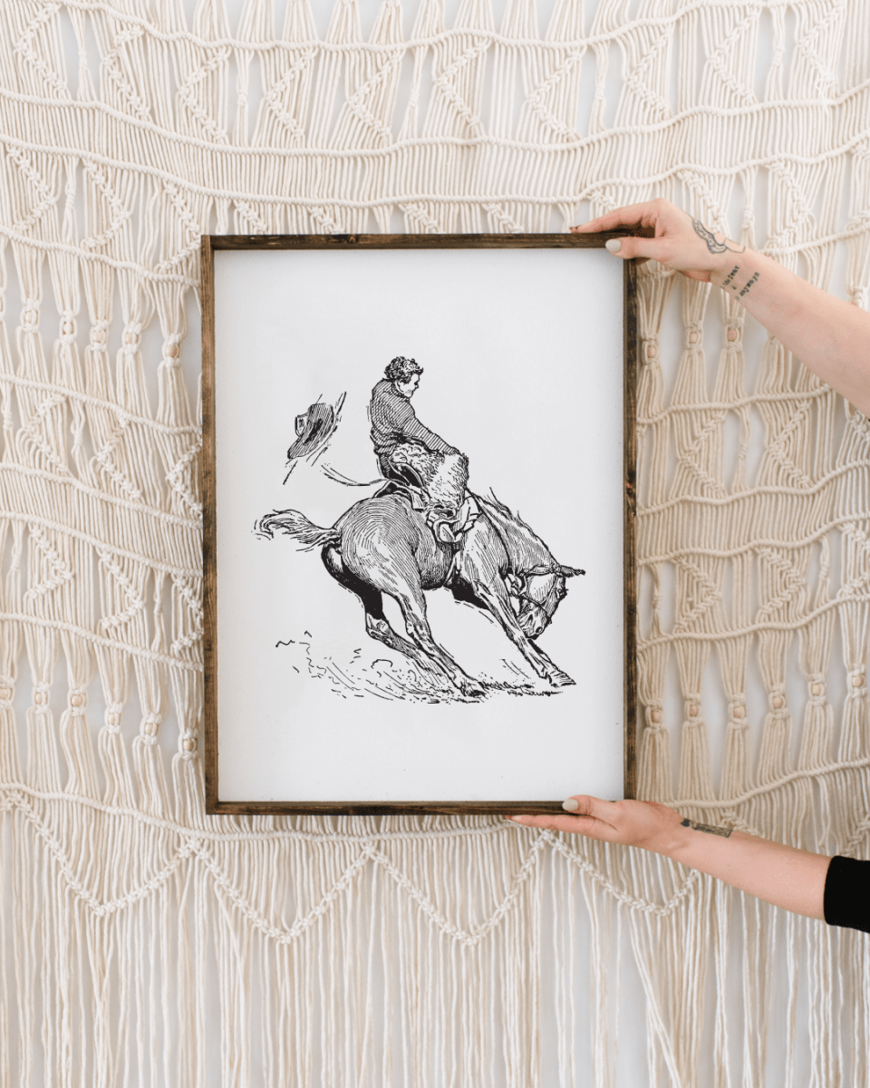 Bucking Bronco Sign