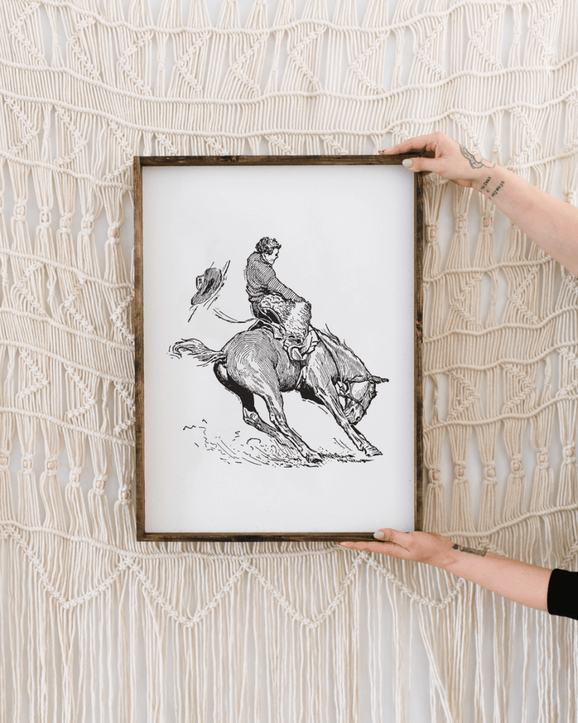 Bucking Bronco Sign
