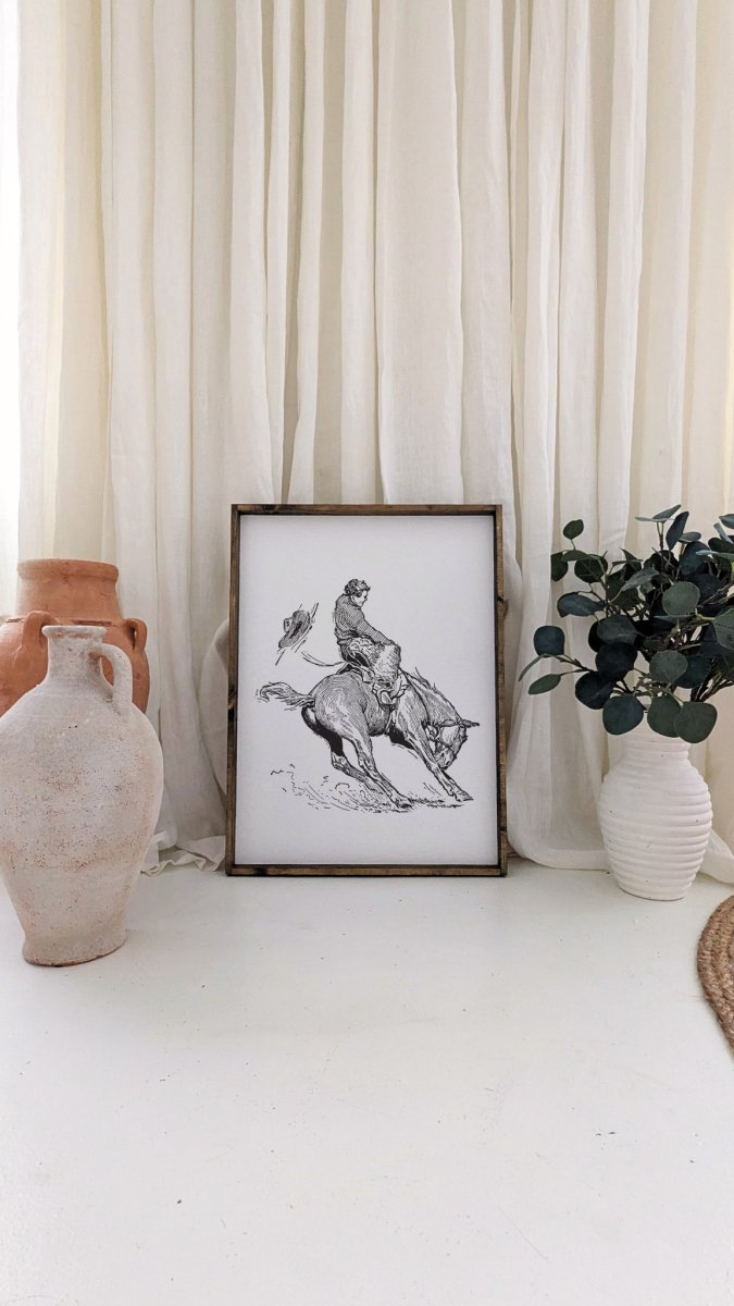 Bucking Bronco Sign