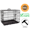 BuD'z - Deluxe Foldable Double Door Dog Crate