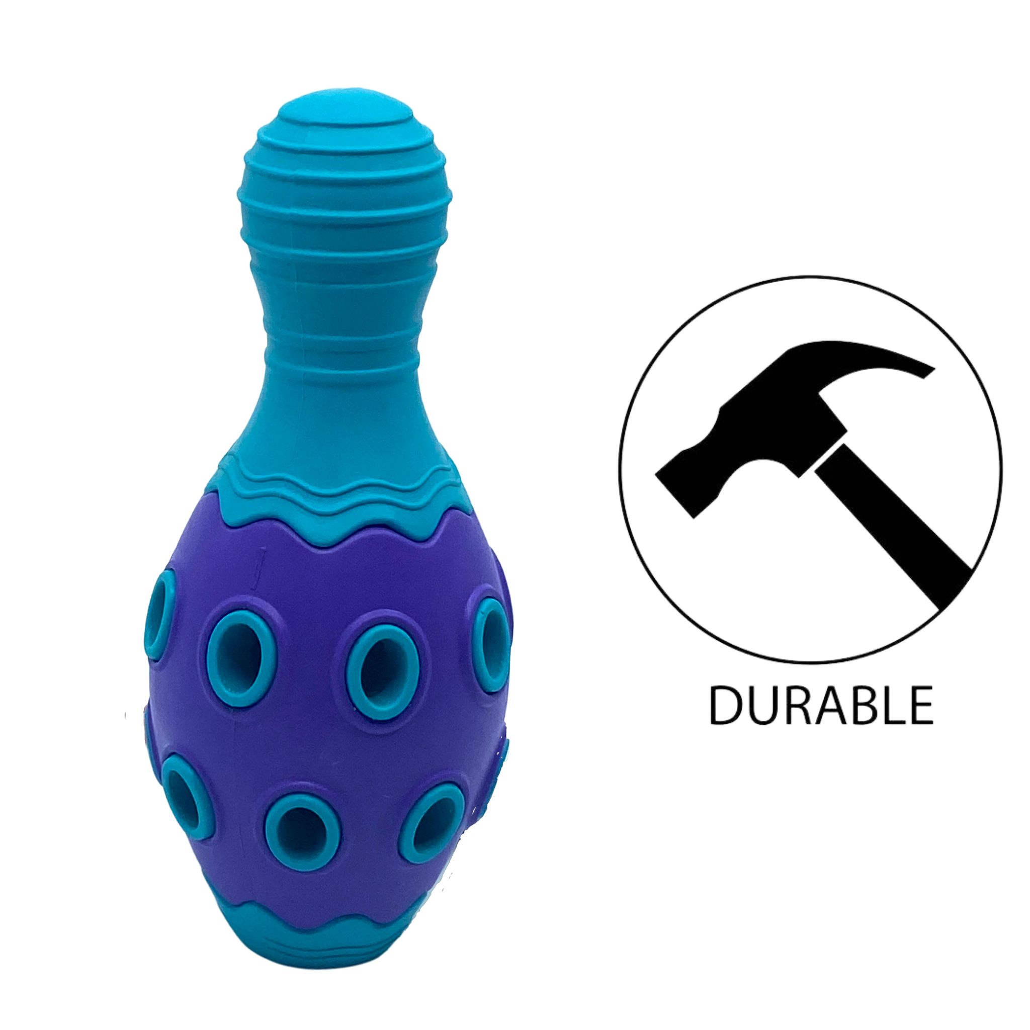 BuD'z - Rubber Astro Bowling Pin Dog Toy