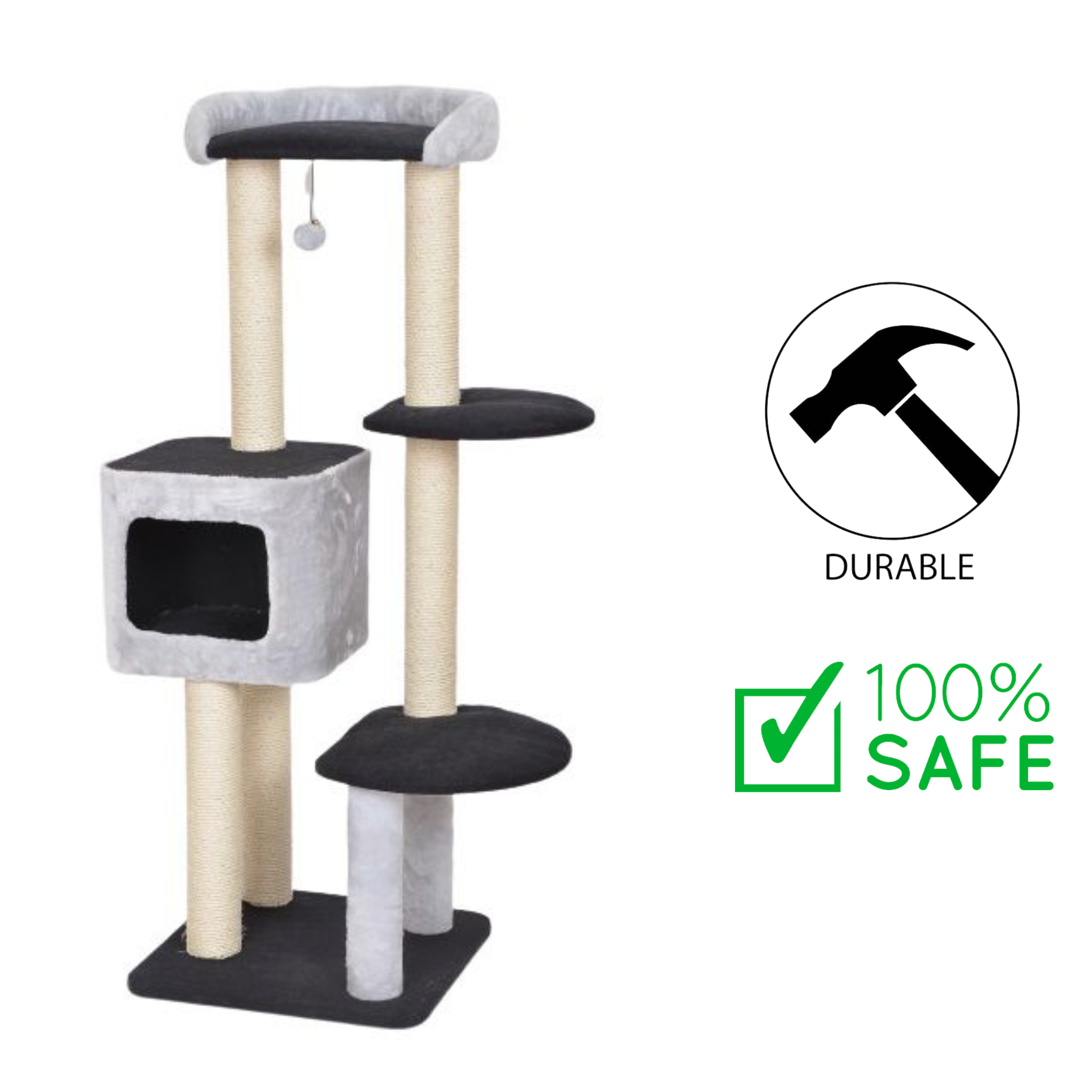 BuD'z - Cat Tree Cavell 4 Levels With Deluxe Condo
