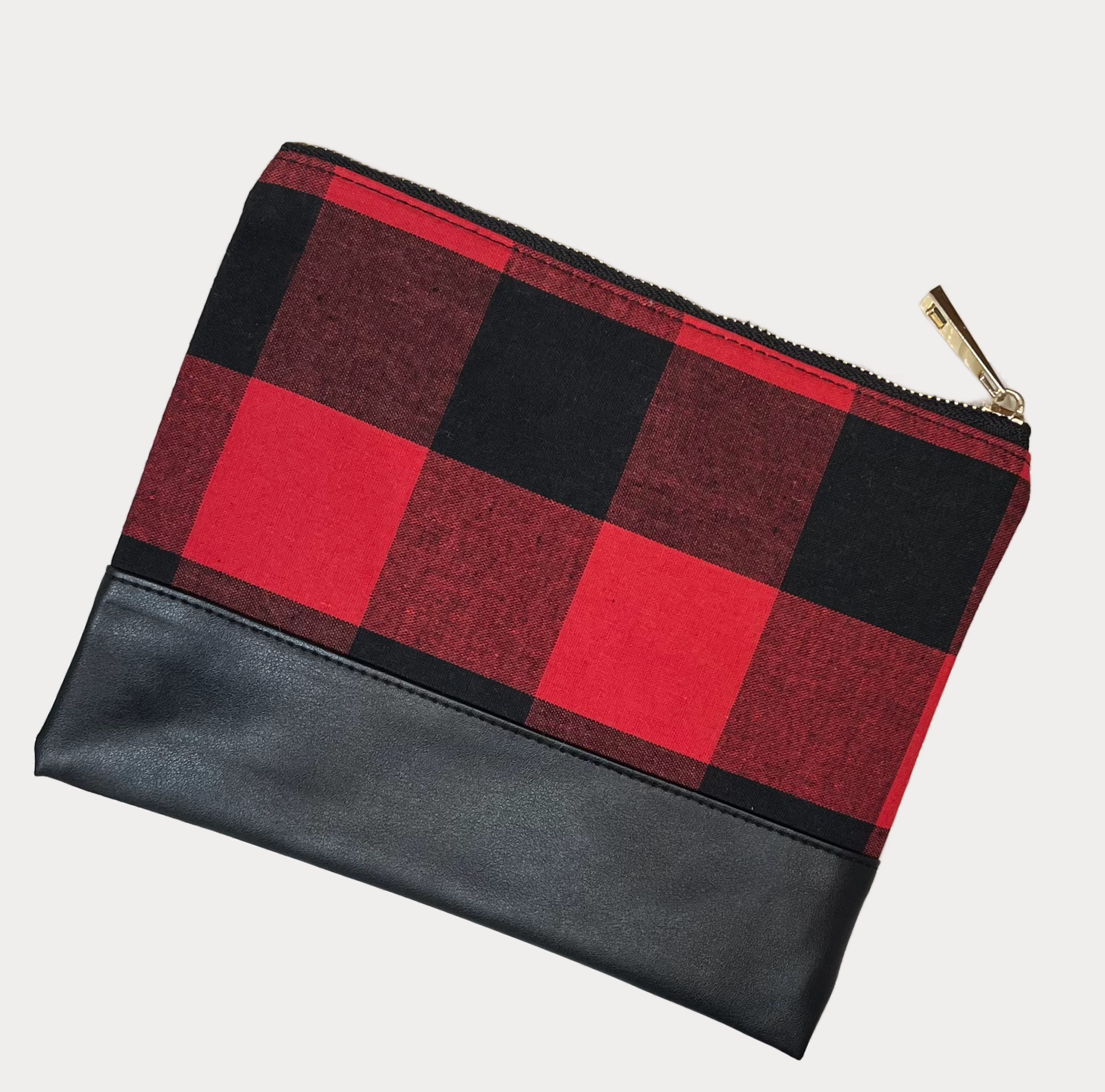 Buffalo Plaid Zipper Pouch
