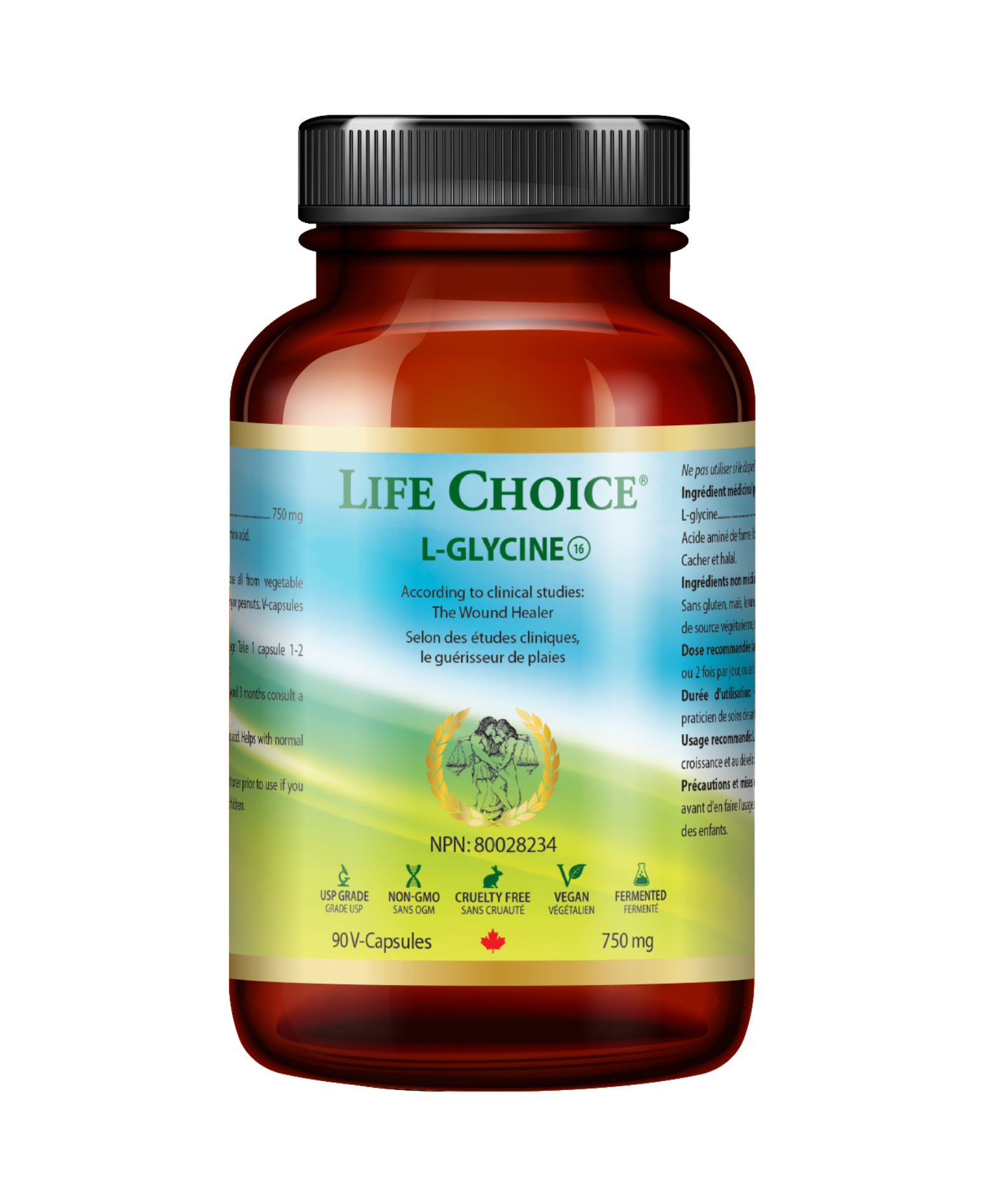 Life Choice - L-Glycine 750mg, 90vcaps