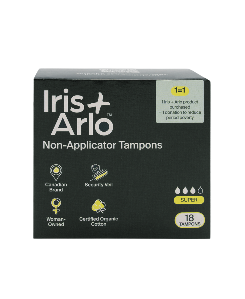 Iris + Arlo - Non-Applicator Tampons, super - 100% Organic Cotton