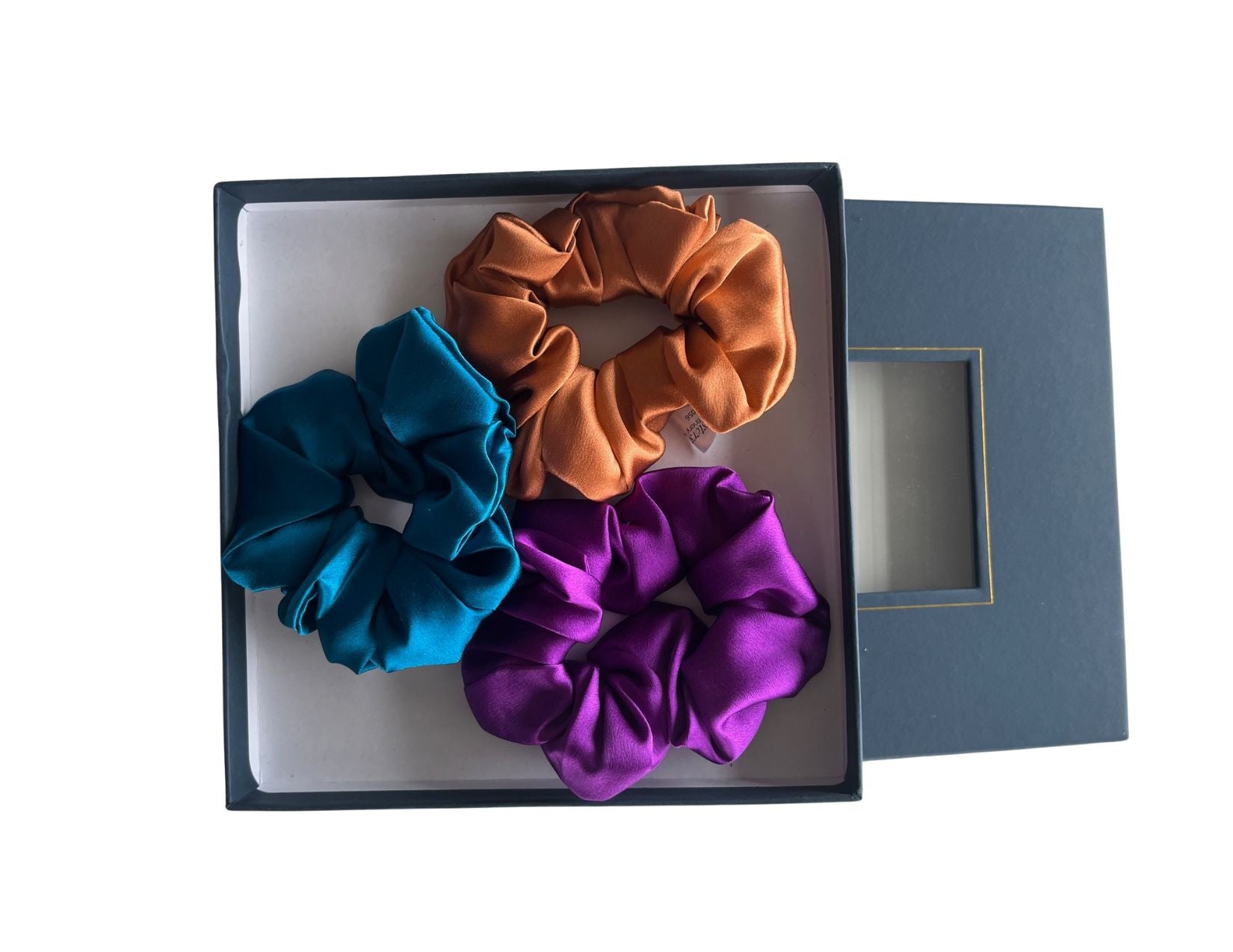 Silk Hair Scrunchie Copper