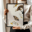 Butterfly Giclee Print: Vintage Japanese Woodblock Art