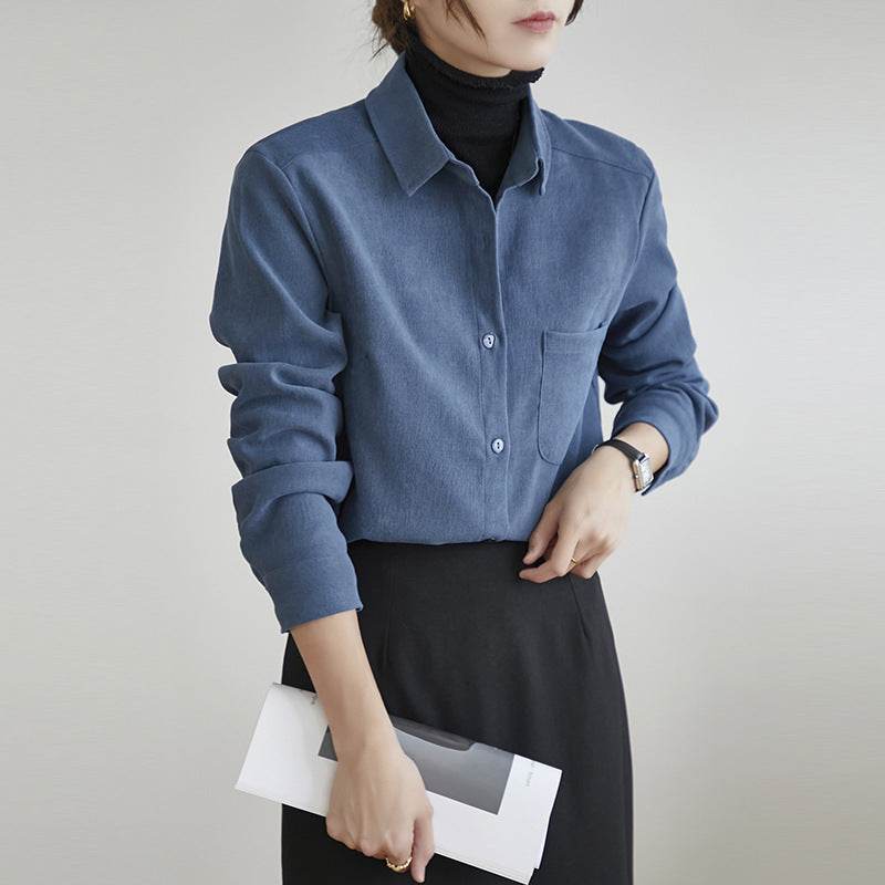 New Autumn And Winter Bandage Dress Shirt For Women