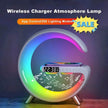 G shaped Wireless Phone Charging Night LED Lamp Bluetooth Speaker