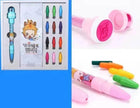 12 Color Bubble Crayon Painting Graffiti Seal for Children