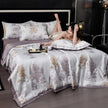 Printed Washed Tencel Summer Cooling Duvet Four-piece Set