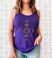 Gold Sun and Moon Phases Tank Top